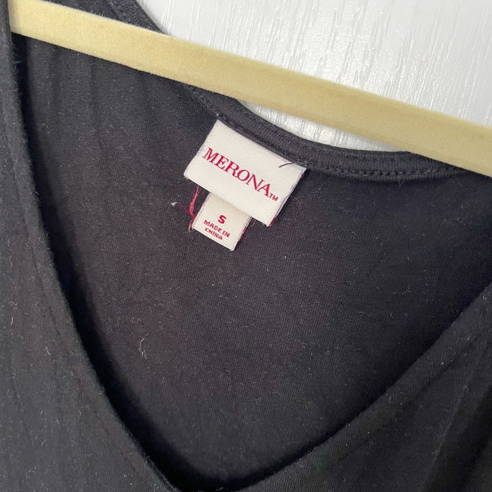 Merona Cotton Tank Knit T Shirt Dress - Black - Picture 8 of 12
